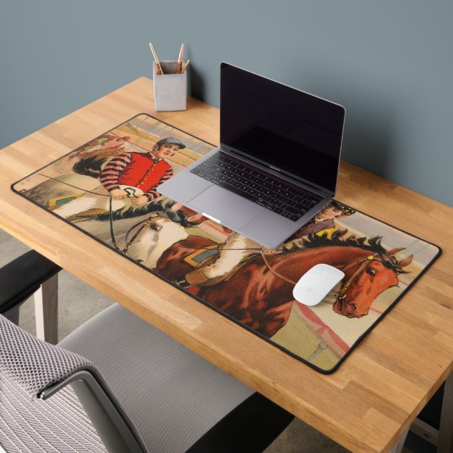 Affiche De Cirque De Jockeys Sur Les Chevaux Qui S (Bureau 2)