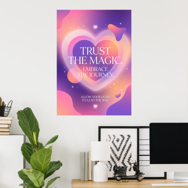Affiche de citation céleste magique | Gr rêv (Bureau à domicile)