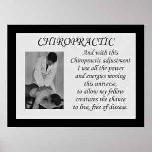 Affiche de citation d'ajustement de chiropractie