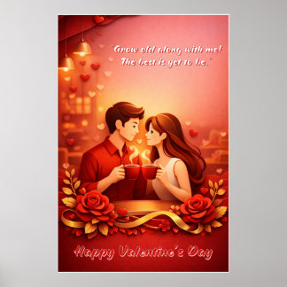 Affiche de citation d'amour de la Saint-Valentin