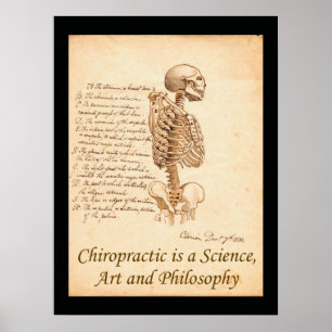 Affiche de citation d'art chiropratique