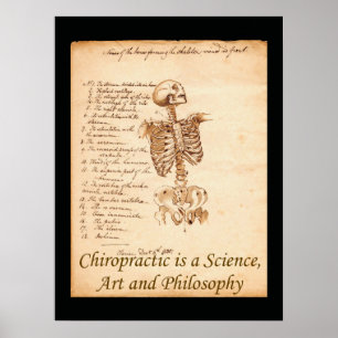 Affiche de citation d'art chiropratique