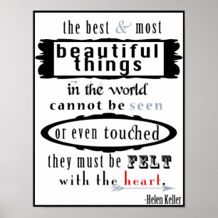 Affiche de citation de Helen Keller