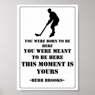 Affiche de citation de hockey