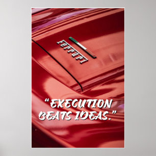 Affiche de citation de voiture Exécution Bat Idées