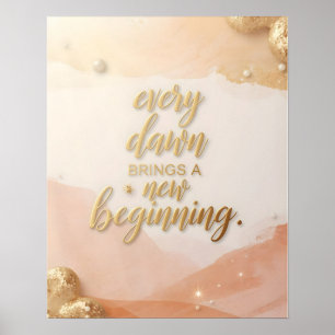 Affiche de citation inspirante – “Chaque aube appo