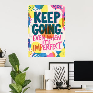 Affiche de citation motivationnelle Continuez In