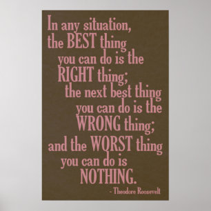 Affiche de citation motivationnelle "Faire quelque