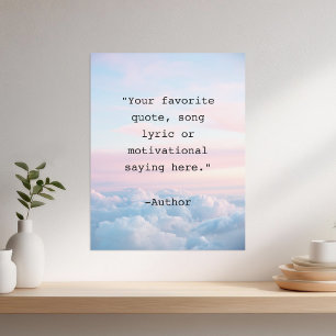 Affiche de citation personnalisée