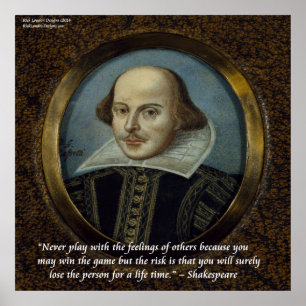 Affiche de citation Shakespeare & Sentiments