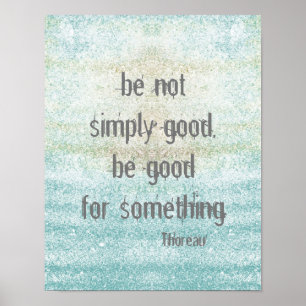 Affiche de citation Thoreau style chic et chic