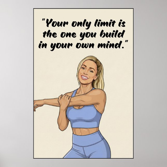 Affiche de citations de forme physique (Devant)