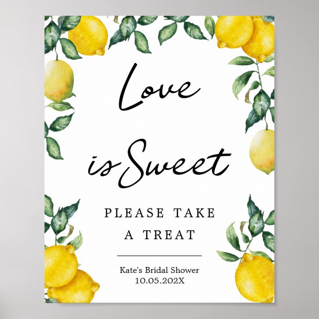 Affiche de citrons doux d'amour (Devant)
