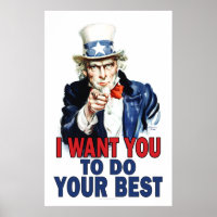 Affiche de classe : FAITES DE VOTRE MIEUX