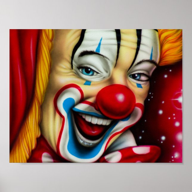 Affiche de clown souriant (Devant)