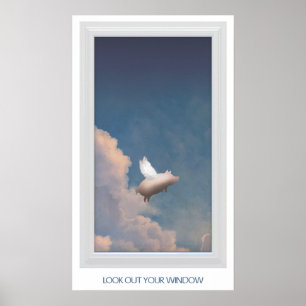 affiche de cochon volant