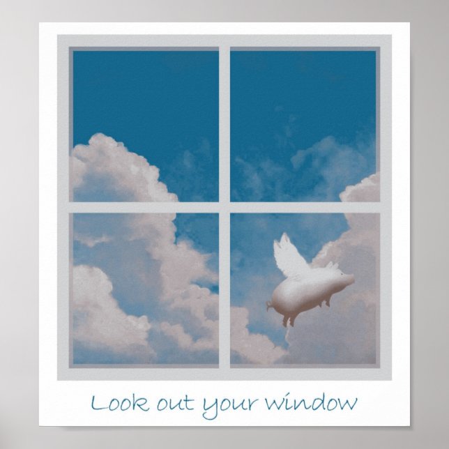 affiche de cochon volant (Devant)