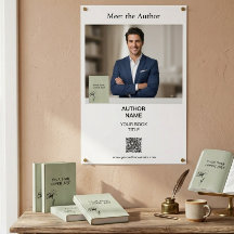 Affiche de code QR pour la couverture du livre de 