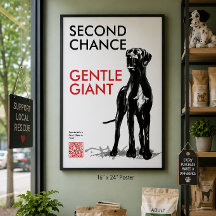 Affiche de code QR pour le sauvetage de Grand Dano