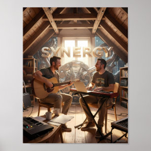 Affiche de collaboration du studio de musique Syne
