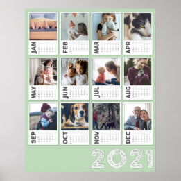 Affiche de collage de photos modernes pour calendr