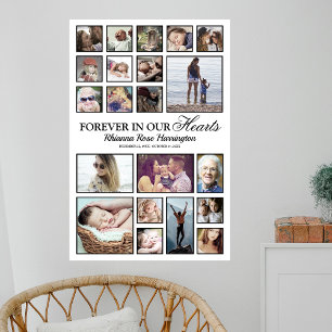Affiche de collage photo commémorative