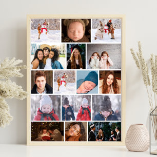 Affiche de collage photo d'art mural pour chambre 