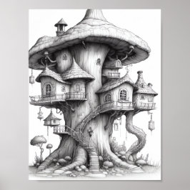 Affiche de coloriage du paysage relaxant