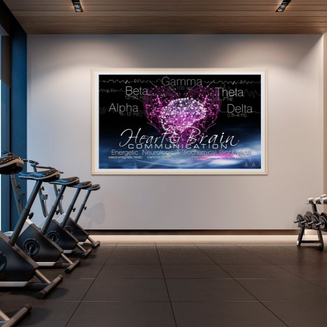 Affiche de communication du cerveau cardiaque (Wellness Center)