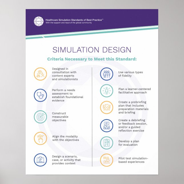 Affiche de conception de simulation (Devant)