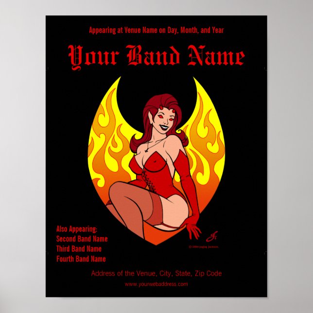 Affiche de concert personnalisable (Devant)