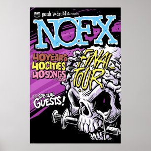 Affiche de concert reproduction NOFX Final Tour ma