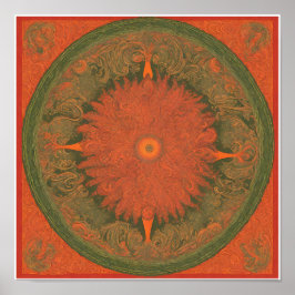 affiche de concert, rock psychédélique, paisley, r