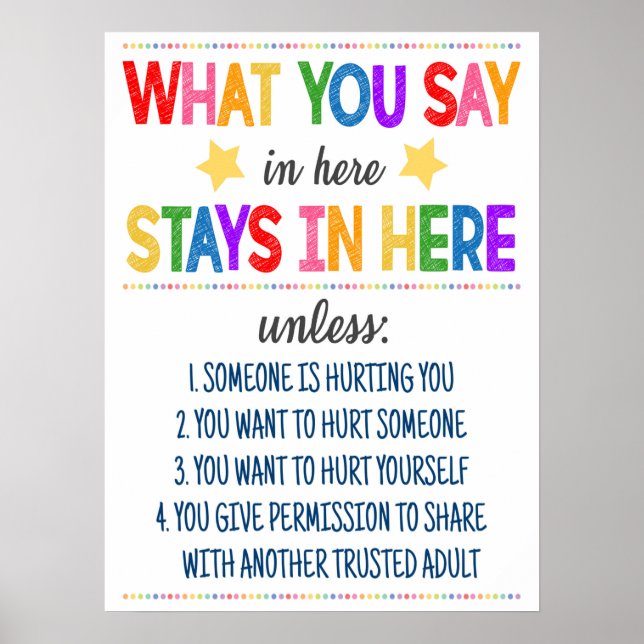 Affiche de confidentialité du bureau de conseil (Devant)