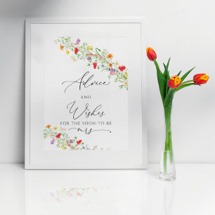 Affiche de conseil et de souhaits