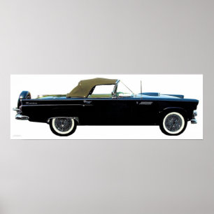 AFFICHE DE CONVERTIBLE DE 1956 T-BIRD