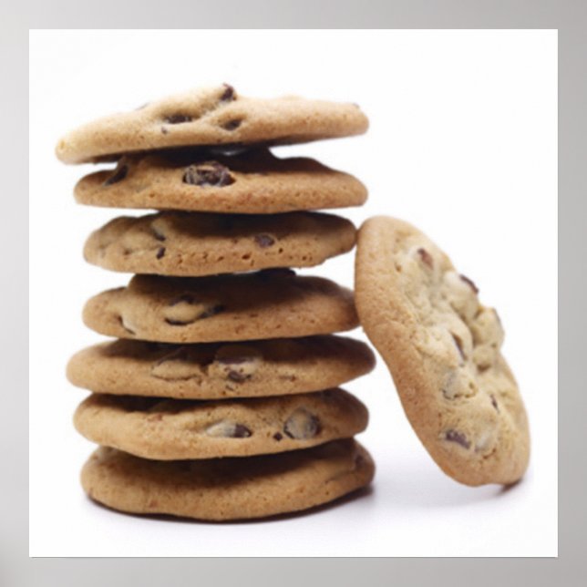 Affiche de cookies aux pépites de chocolat (Devant)