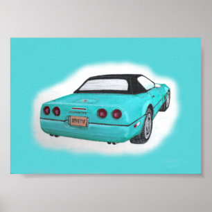 Affiche de Corvette 1990