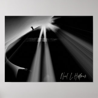 Affiche de coucher de soleil SAAB 340