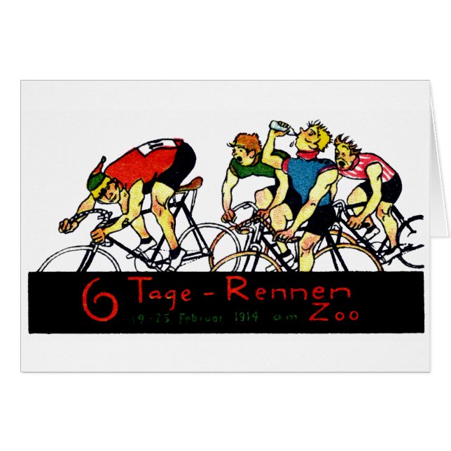 Affiche de course de bicyclette 1914 (Devant Horizontal)