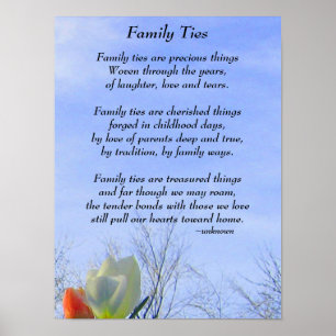 Affiche de cravates de famille