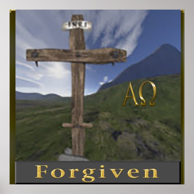 affiche de croix chrétienne (Devant)