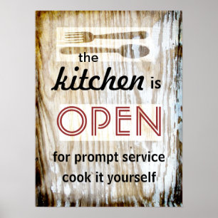 affiche de cuisine citation humoristique cuisinez-
