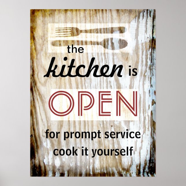 affiche de cuisine citation humoristique cuisinez- (Devant)