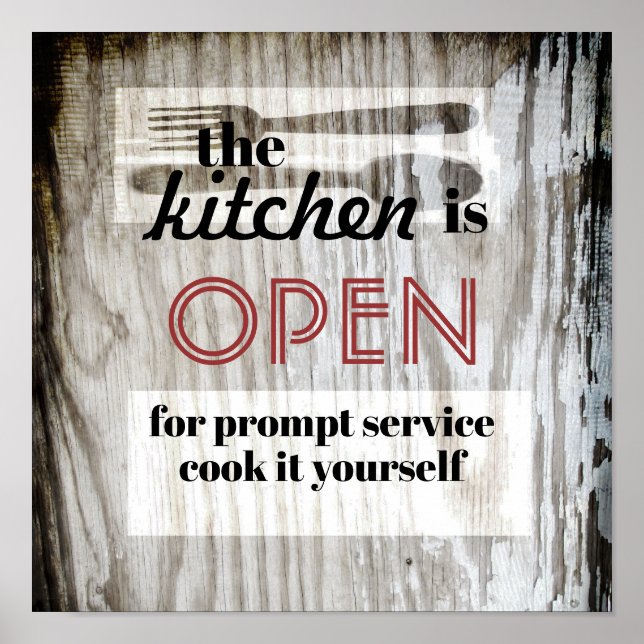 affiche de cuisine citation humoristique cuisinez- (Devant)