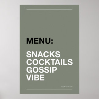 AFFICHE DE CUISINE : EN-CAS – Affiche de cuisine d
