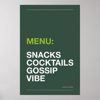 AFFICHE DE CUISINE : EN-CAS – Affiche de cuisine d