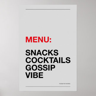 AFFICHE DE CUISINE : EN-CAS – Affiche drôle de cui
