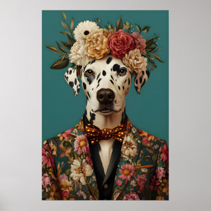 Affiche de Dalmatien en costume, Portrait de Dalma
