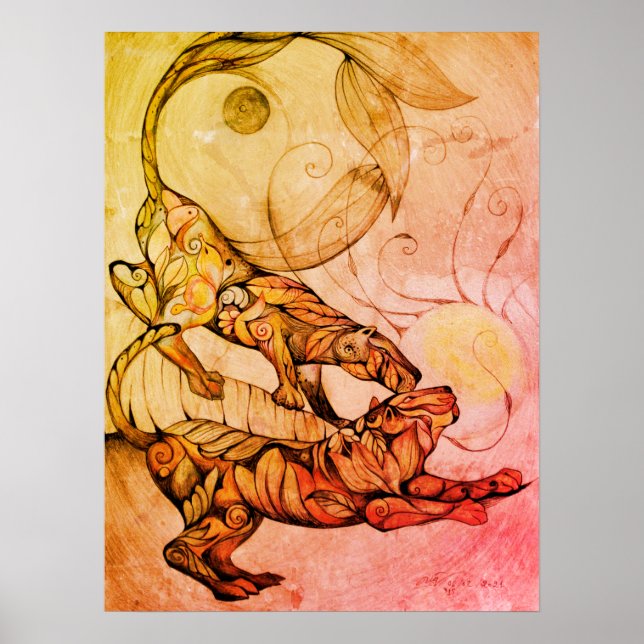 Affiche de danse des tigres (Devant)